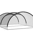 vidaXL Sieť na baseballové odpaly čierna 600x400x250 cm polyester