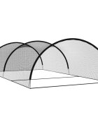 vidaXL Sieť na baseballové odpaly čierna 900x400x250 cm polyester