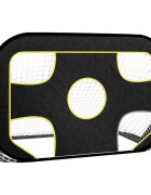 vidaXL Sieť na futbalovú bránku s terčom 120x80x80 cm polyester