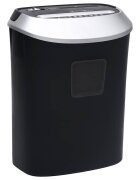 vidaXL Skartovač na papier 10 listov krížové rezanie čierny
