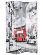 vidaXL Skladací paraván 120x170 cm potlač Londýna čierno-biely