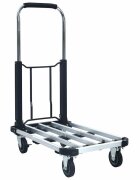 vidaXL Skladací prepravný vozík strieborný hliníkový 150 kg