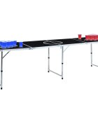 vidaXL Skladací stôl na beer pong s pohármi a loptičkami 240 cm