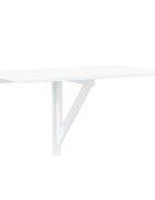 vidaXL Skladací stolík na stenu biely 100x60 cm
