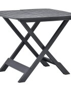 vidaXL Skladací záhradný stôl antracitový 79x72x70 cm plastový
