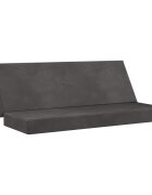 vidaXL Skladacia pohovka na spaní 180 x 67 x 45 cm Tmavosivá