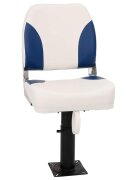 vidaXL Skladacie sedadlo do lode sada 1 modro-biele 41x36x48 cm