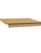 vidaXL Sklopná markíza Žltá a Šedá 250 x 200 cm látka