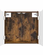 vidaXL Skriňa na terč Dymový dub 56 x 12 x 63 cm Kompozitné drevo