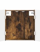 vidaXL Skriňa na terč HOORN Dymový dub 525 x 105 x 535 cm