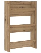 vidaXL Skriňa na topánky 60 x 18 x 90 cm Kompozitné drevo Dub artisan