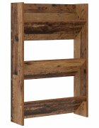 vidaXL Skriňa na topánky 60 x 18 x 90 cm Kompozitné drevo Staré drevo