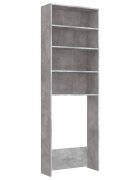 vidaXL Skrinka na práčku betónovo-sivá 64x24x190 cm