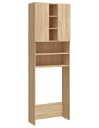 vidaXL Skrinka na práčku dub sonoma 64x255x190 cm