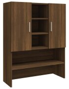 vidaXL Skrinka na práčku hnedý dub 705x255x90 cm