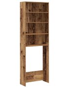 vidaXL Skrinka na práčku Old Wood 64x24x190 cm