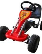 vidaXL Šľapacia motokára červená