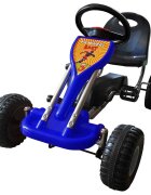 vidaXL Šľapacia motokára modrá