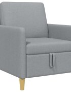 vidaXL Sofa s úložným priestorom Svetlosivá 72 x 78 x 87 cm Polyester