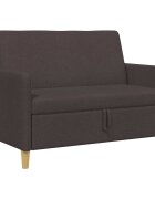 vidaXL Sofa s úložným priestorom Tmavohnedá 122 x 78 x 87 cm Polyester