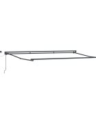 vidaXL Solar Electric Awning Frame 4 x 2 m Antracitová