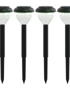 vidaXL Solárne osvetlenie chodníka zemné hroty 4 ks teplé biele a RGB