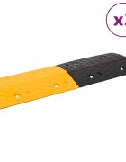vidaXL Spomaľovače 3 ks žlto-čierne 97x325x4 cm guma