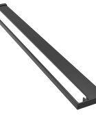 vidaXL Sprchová polica pre sprchovú stenu čierna 118 cm hliník
