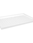 vidaXL Sprchová vanička s protišmykovými výbežkami biela 70x100x4 cm ABS