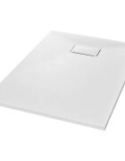 vidaXL Sprchová vanička SMC biela 100x70 cm