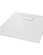 vidaXL Sprchová vanička SMC biela 90x70 cm
