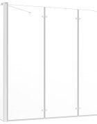 vidaXL Sprchová zástena 120x69x130 cm tvrdené sklo priehľadná