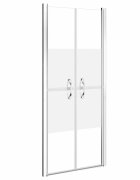 vidaXL Sprchové dvere polomatné ESG 86x190 cm