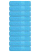 vidaXL Sprchové osušky FROGN 10 ks tyrkysové 70x140 cm 360 g/m²