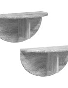 vidaXL Stenná polica 2 ks Sivý Sonoma 48 x 24 x 24 cm Kompozitné drevo