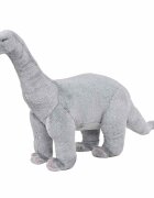 vidaXL Stojaca plyšová hračka dinosaurus Brachiosaurus zelený XXL