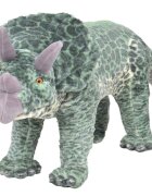 vidaXL Stojaci plyšový hračkársky dinosaurus triceratops zelený XXL