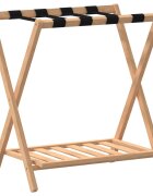 vidaXL Stojan na batožinu 68x38x58 cm bambus