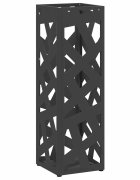 vidaXL Stojan na dáždniky s úložiskom Čierna 155 x 155 x 49 cm Oceľ