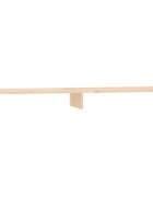 vidaXL Stojan na monitor 100x27x10 cm masívna borovica