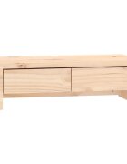 vidaXL Stojan na monitor 50x27x15 cm masívna borovica
