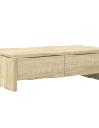 vidaXL Stojan na monitor a zásuvky sonoma 50x27x15 cm kompozitné drevo