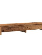 vidaXL Stojan na monitor a zásuvky staré drevo 100x27x15cm borovica