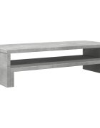 vidaXL Stojan na monitor betónový 54x22x15 cm kompozitné drevo