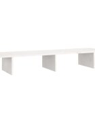 vidaXL Stojan na monitor biely 100x27x15 cm masívna borovica
