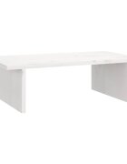vidaXL Stojan na monitor biely 50x27x15 cm masívna borovica