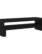 vidaXL Stojan na monitor čierny dub 54x22x15 cm umelé drevo