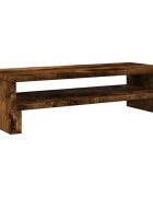 vidaXL Stojan na monitor dymový dub 54x22x15 cm kompozitné drevo