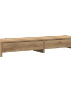 vidaXL Stojan na monitor zásuvky dub artisian 100x27x15 cm komp. drevo