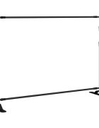 vidaXL Stojan na pozadie čierny 305x243 cm oceľ